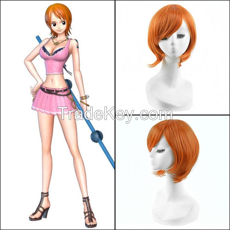 One Piece Nami Cosplay Wig, One Piece Pirate Warriors Nami Wig