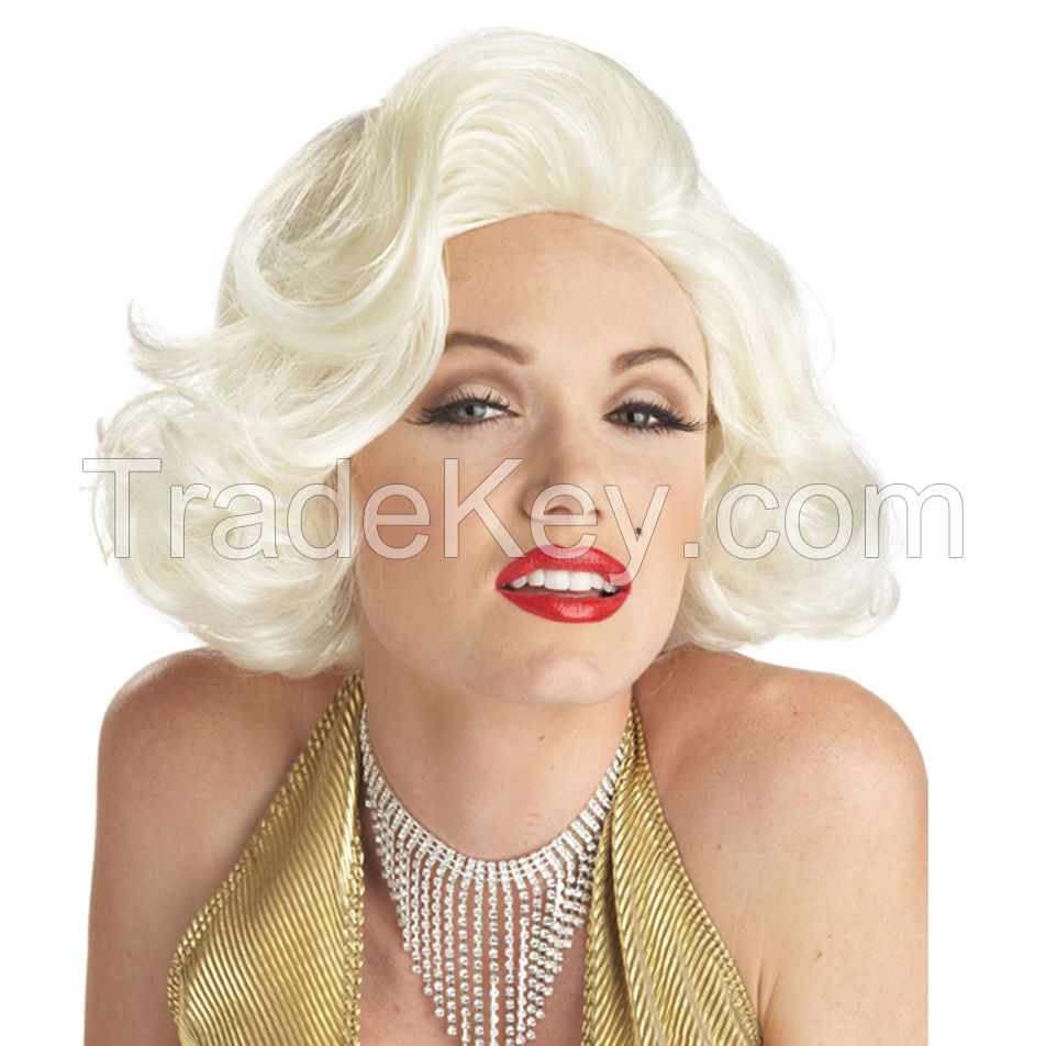 Classic Custume Marilyn Monroe Wig Blonde Pin Up Girl Wig