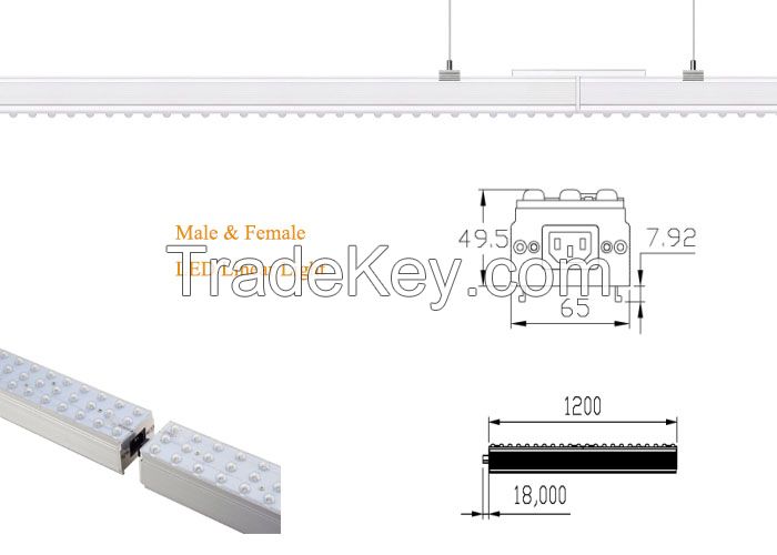 LED Linear Line Light For Supermarket, Warehouse, Office, Shop