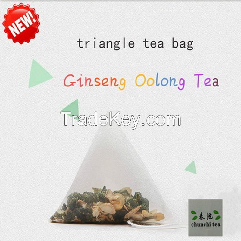 Chunchi Green Food Triangle Bag Ginseng Oolong Tea Bag 15 Bags / Box