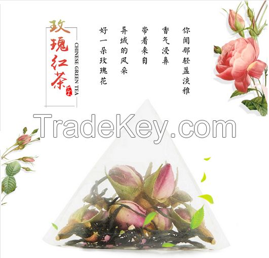 Chunchi Green Product Flower Tea Red Rose Black Tea Teabag 15bags/box