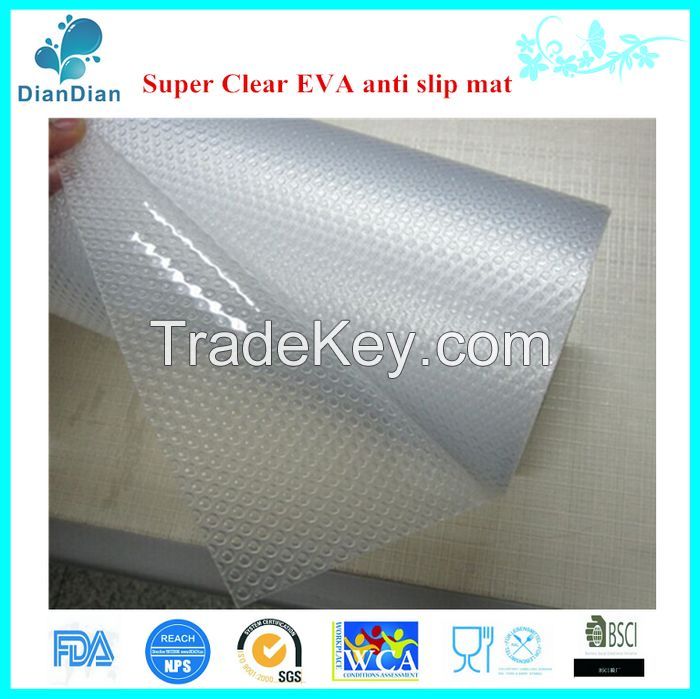 Super clear environmental-friendly Transparent EVA Anti-slip mat