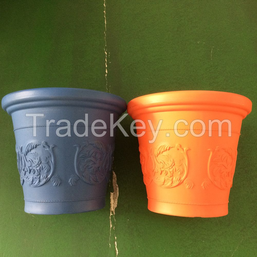 Rotomolded plastic garden pot/customized rotomolded plastic flower pot