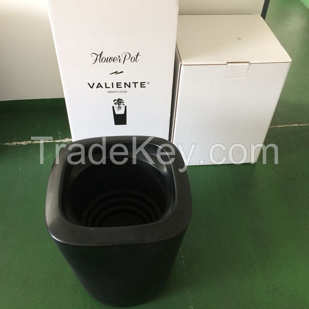 Rotomolded plastic garden pot/customized rotomolded plastic flower pot