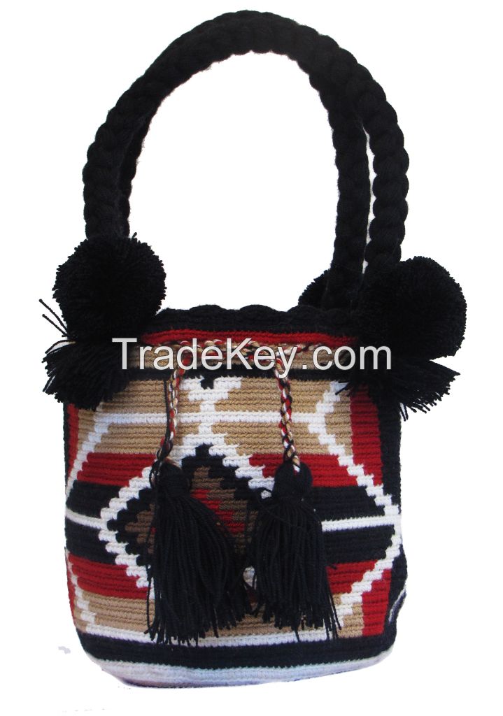 Traditional Wayuu Tote Bag /Mochila Bags/Beach Bags/Small Crochet Bags