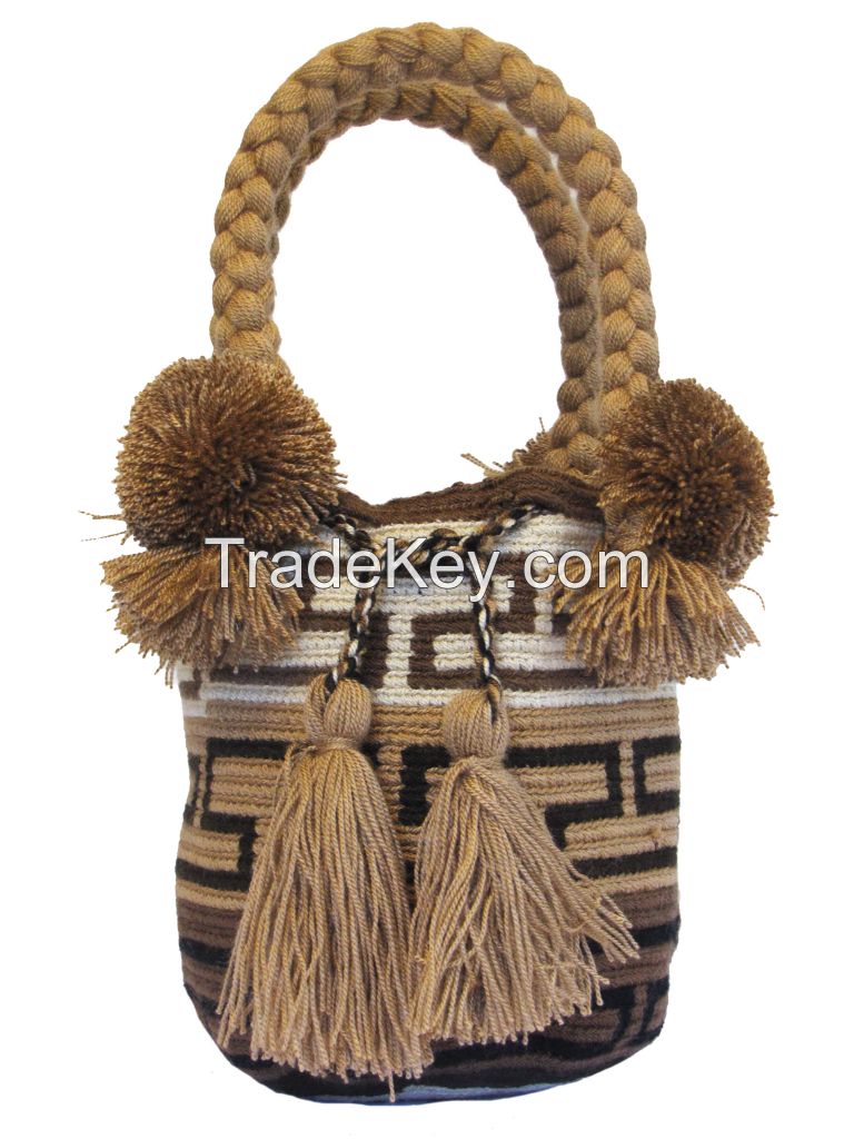 Traditional Wayuu Tote Bag /Mochila Bags/Beach Bags/Small Crochet Bags