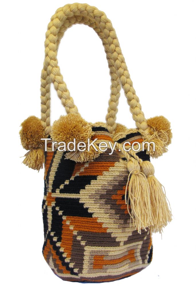 Traditional Wayuu Tote Bag /Mochila Bags/Beach Bags/Small Crochet Bags