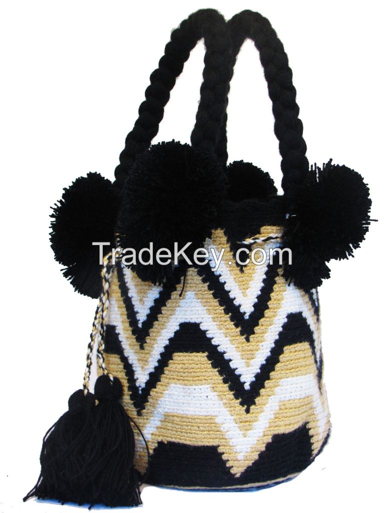 Traditional Wayuu Tote Bag /Mochila Bags/Beach Bags/Small Crochet Bags