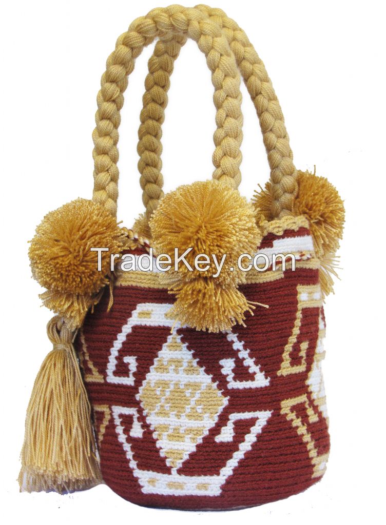 Traditional Wayuu Tote Bag /Mochila Bags/Beach Bags/Small Crochet Bags