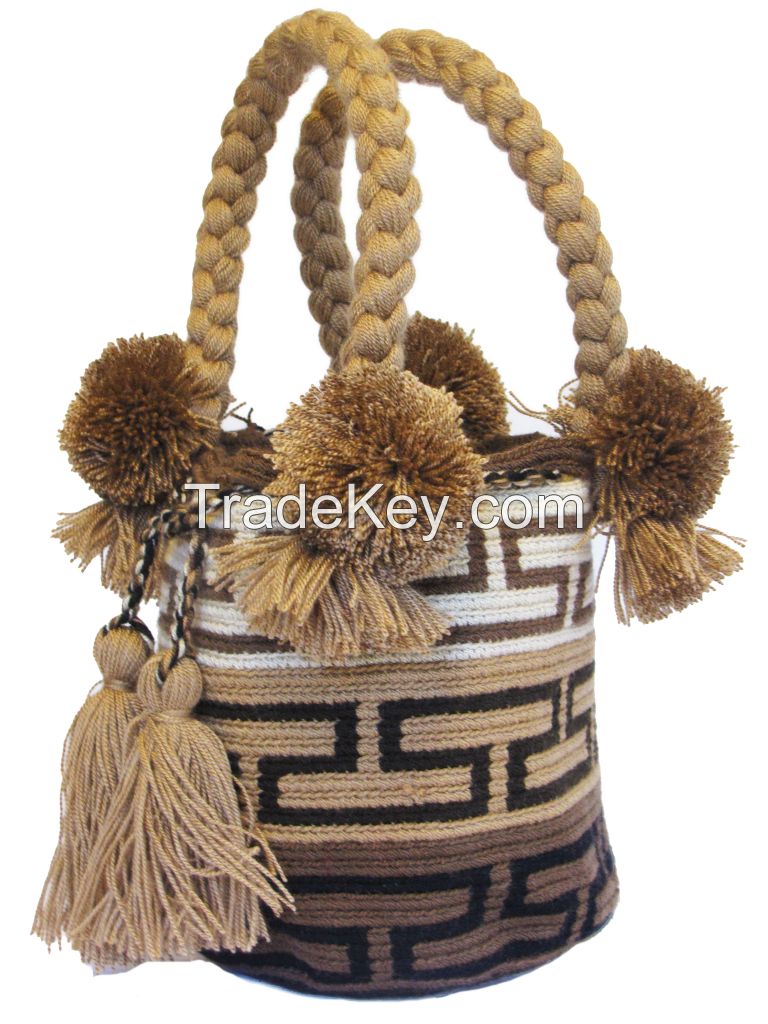 Traditional Wayuu Tote Bag /Mochila Bags/Beach Bags/Small Crochet Bags