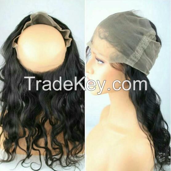 Virgin Remy Human Hair 360 Lace Frontal