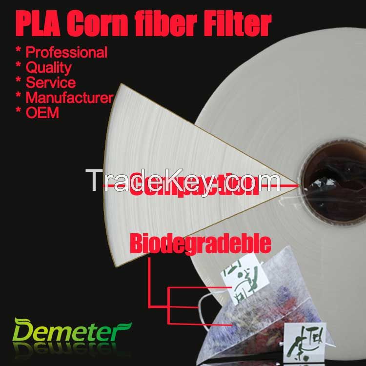 biodegradable PLA corn fiber filter for paper cup with tea