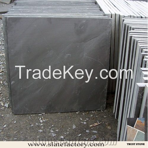 Black laminate slate flooring with polished & honed for sale