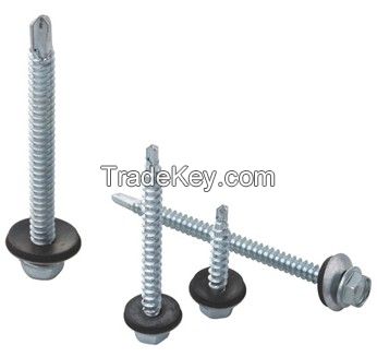 Hex Washer Head Drilling Screw Assembled with EPDM Bonded Washer