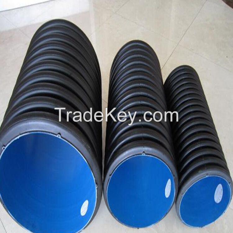 HDPE double wall corrugated pipe