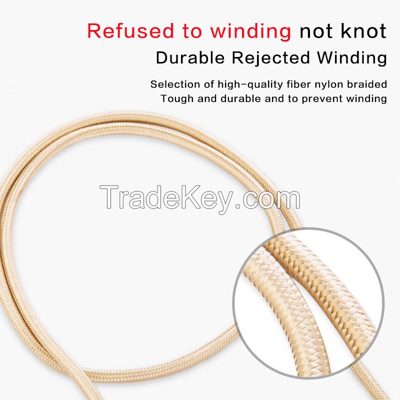 1.5M Unbroken Metal Braided Micro USB Cable Iphone 6 Sync Date Charging Cables Cord Certified Cable For Sumsang Galaxy S4 S5