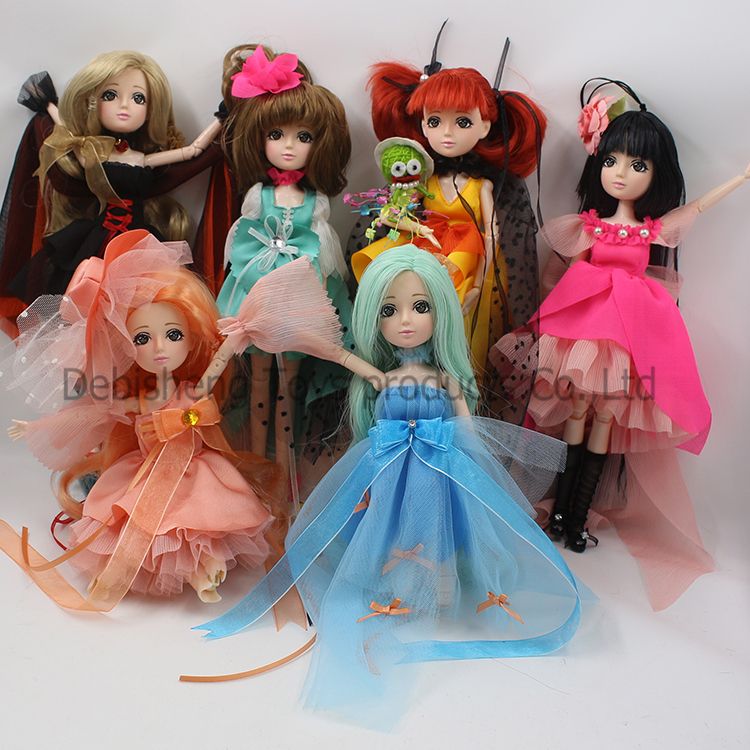 (YW-XJ160718) DBS Toys Beautiful Long Dress Children Toys Plastic Fairy Doll