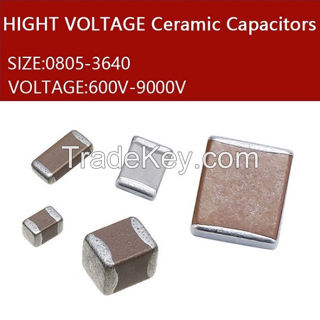 MLCC capacitor 100PF +-5% COG 6000V 1808 High Voltage chips capacitor manufacturer