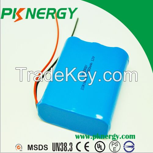 Hot Selling ICR18650 2600mAh 11.1V Li-ion Battery Cell AA Batteries 2s1p