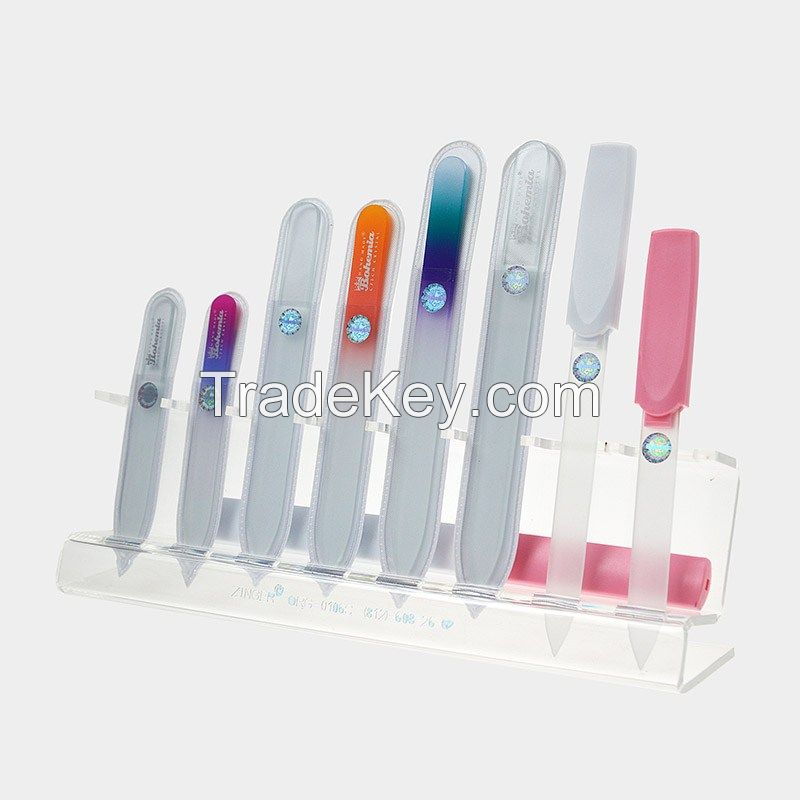 Clear Glass Crystal Nail Files