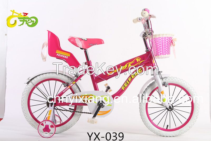 high quality and cheap price children bicycle,babycycle with baby seat mainly for girls