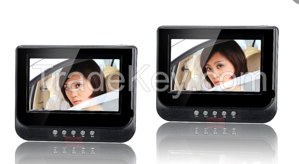 DUAL 7&amp;quot; SCREEN PORTABLE PLAYER car dvd player