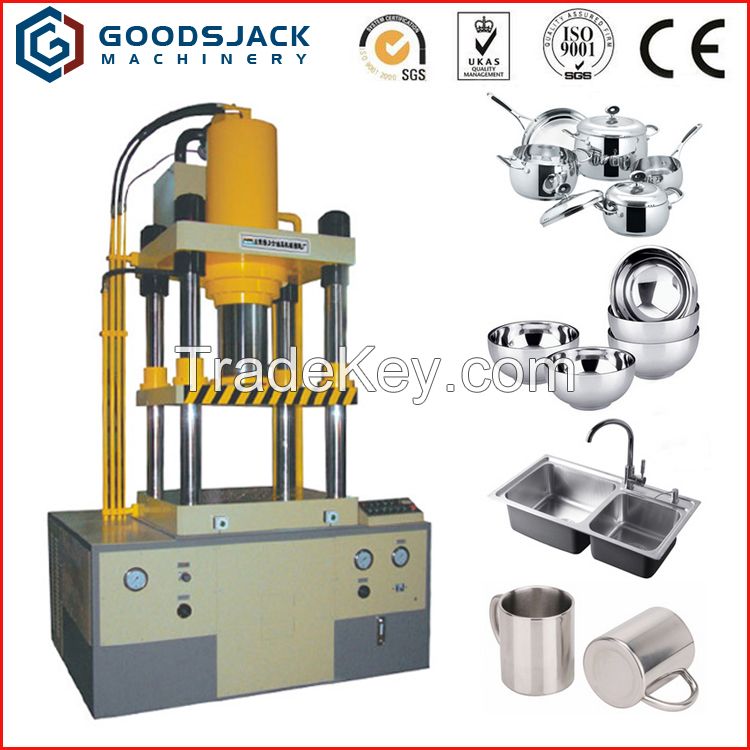 4 column hydraulic deep drawing press machine