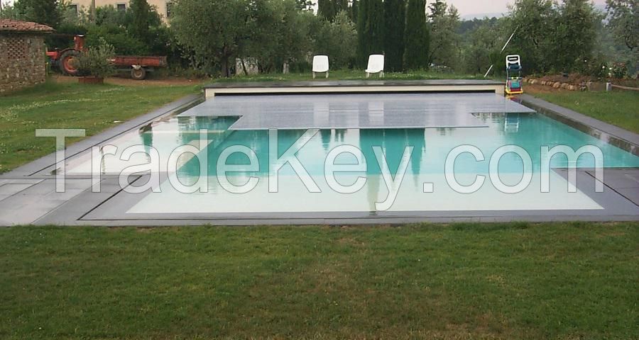 Professional automatic simming pool cover with pvc