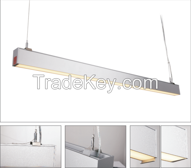 LED Indoor Luminaires Pendant Light Office Led Linear Tube Fixtures