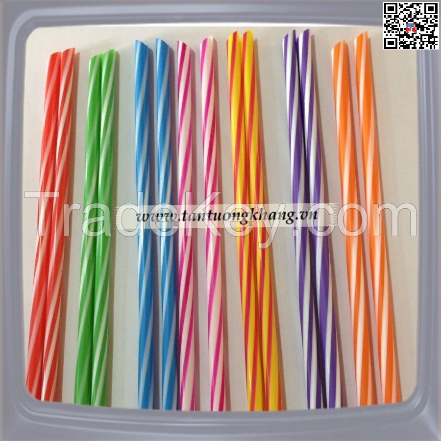 Plastic drinking straw
