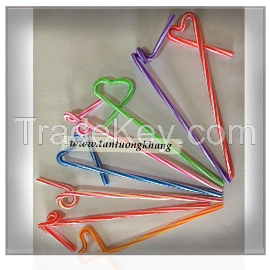 Plastic drinking straw