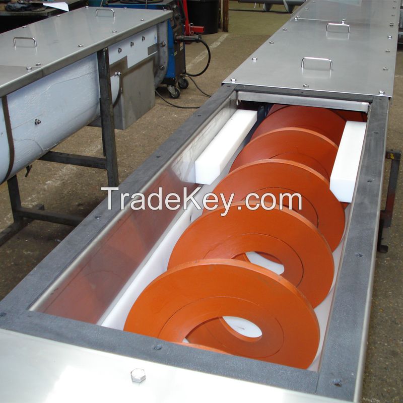 Stainless Steel Tube Flexible Spiral Screw Conveyor with Hopper