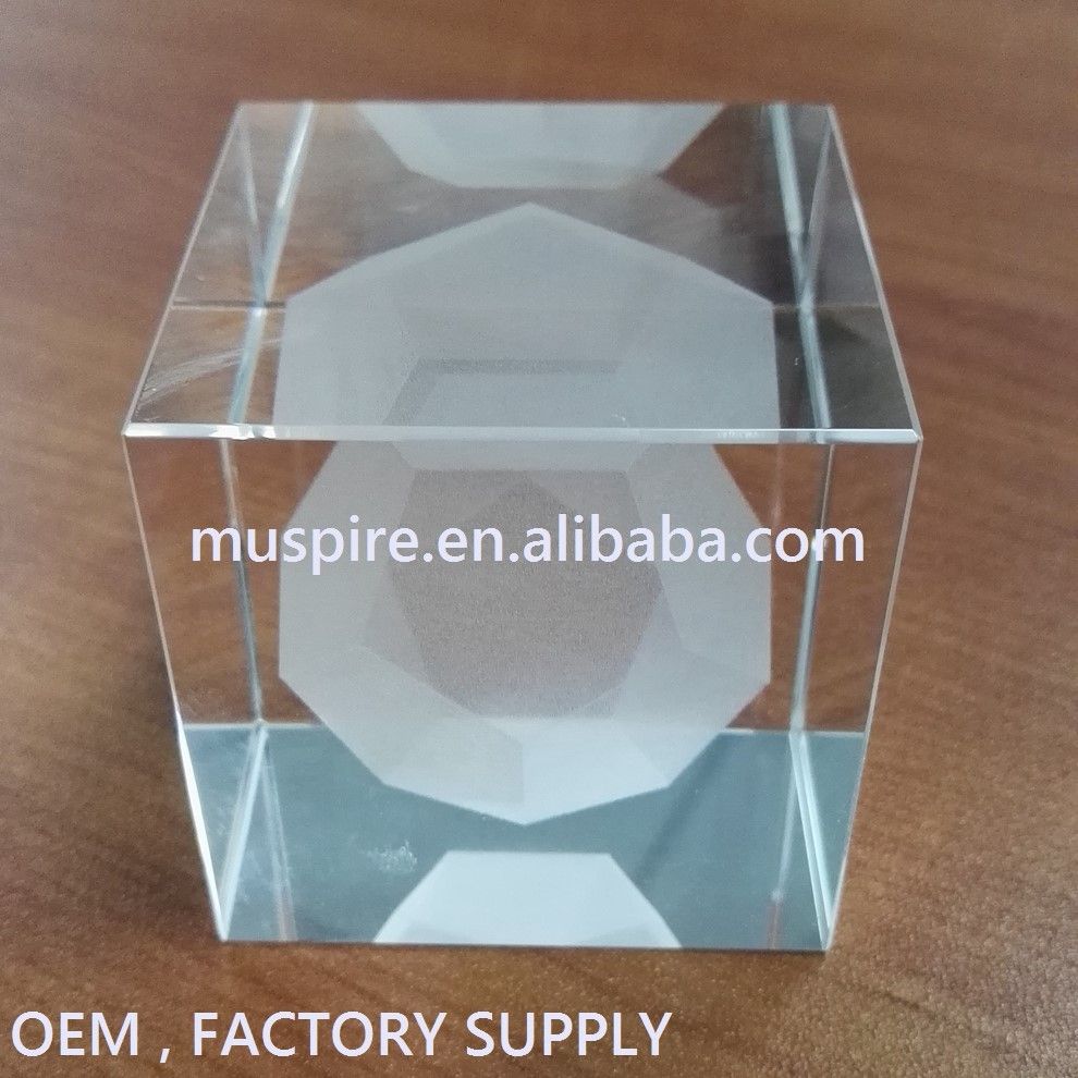 Promotional blank K9 crystal block for gift