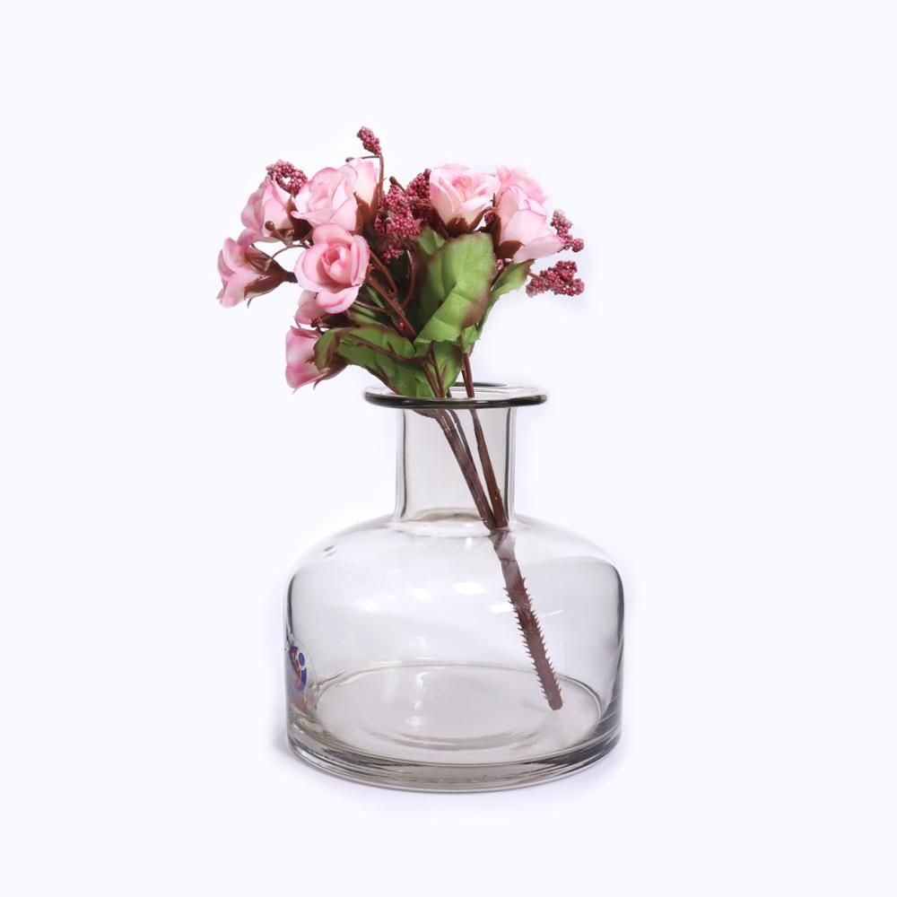 Modern style transparent clear tall glass vase for home wedding decoration