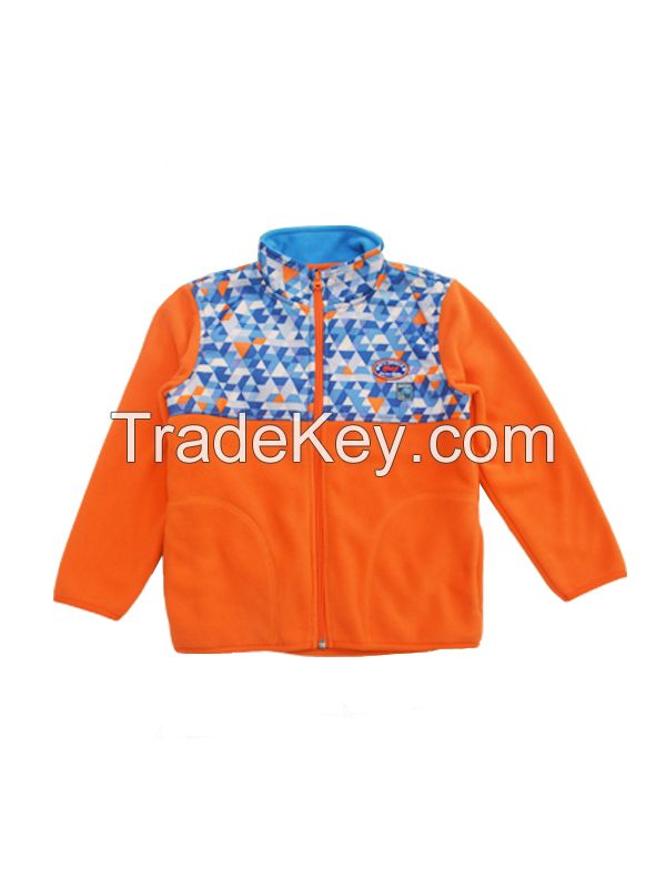 ningbo fuzhi garments boy's knitted bonded fleece jacket