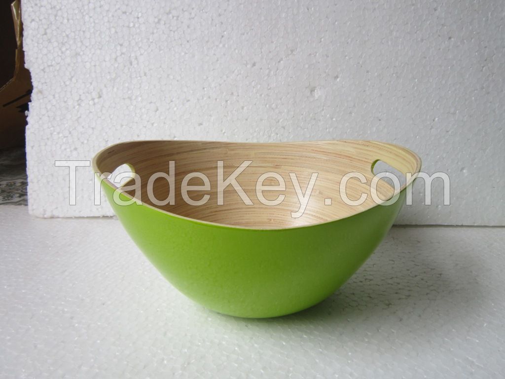 Made in Vietnam spoon bamboo bowl with high quality for export