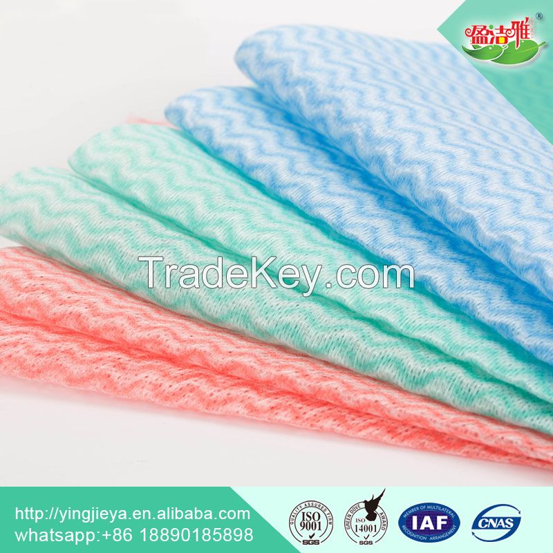 Nonwoven disposable kitchen household cleaning cloth