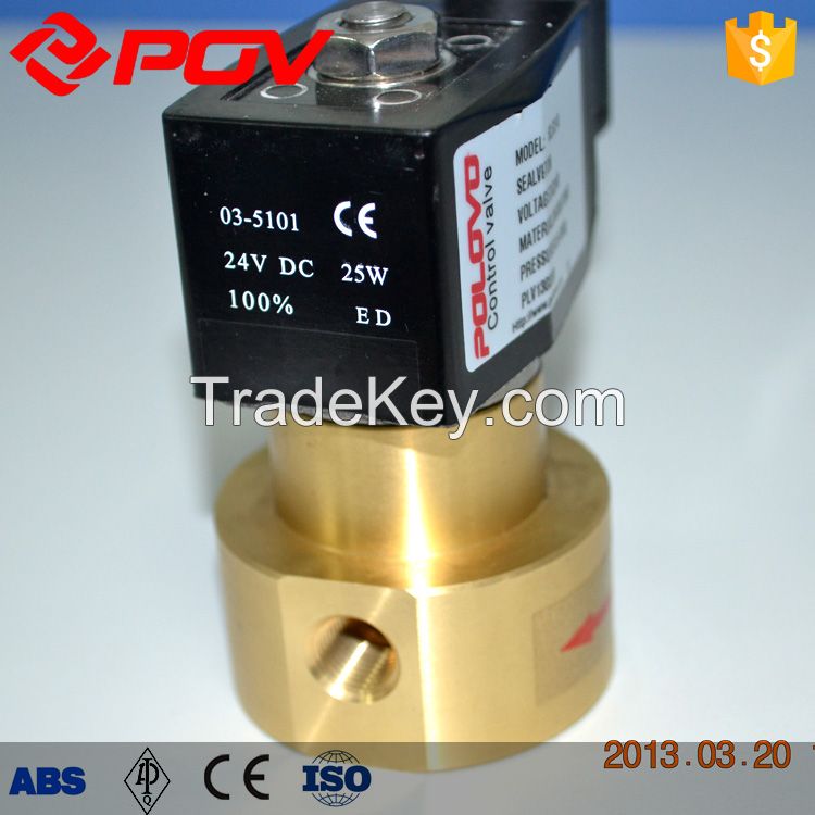 Wrought brass G thread high pressure solenoid valve normally closed