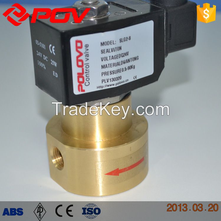 Wrought brass G thread high pressure solenoid valve normally closed