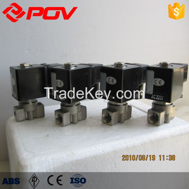 SS304 G thread micro high pressure solenoid valve normally closed
