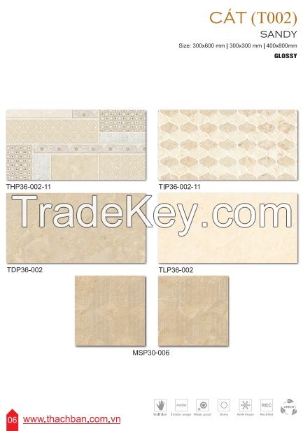 CERAMIC WALL TILES - SANDY T002