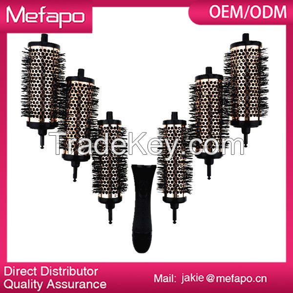 Professional detachable head hair brush set / hair brush manufacturing