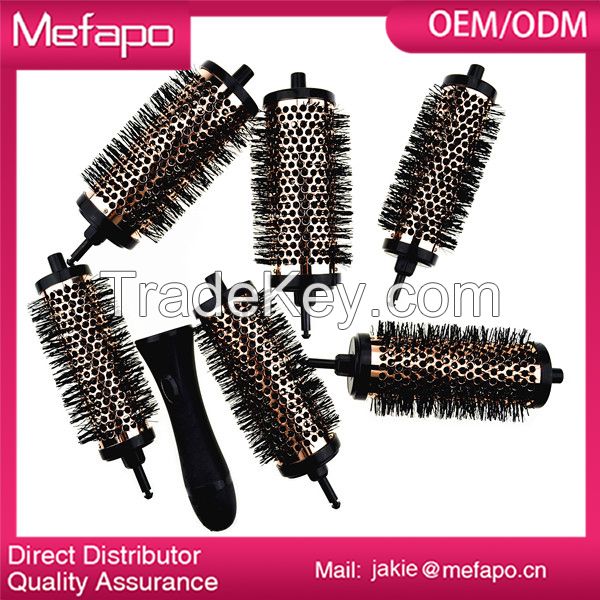 Professional detachable head hair brush set / hair brush manufacturing