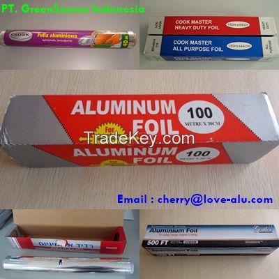 Aluminium foil container coated