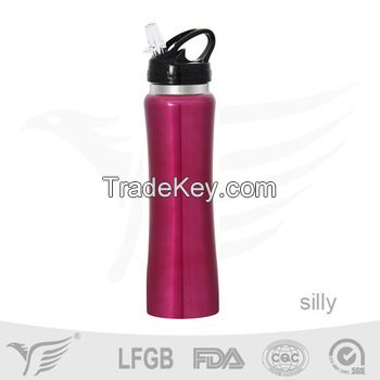 2015hot selling product single wall stainless steel water bottle/Outdo