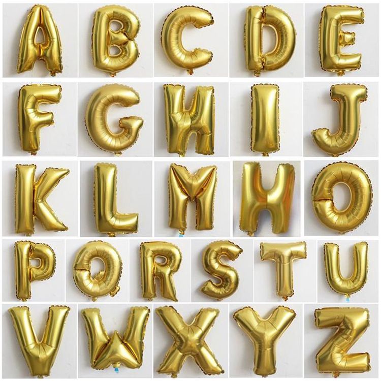 Wholesale China factory price helium foil alphabet letter balloons for party