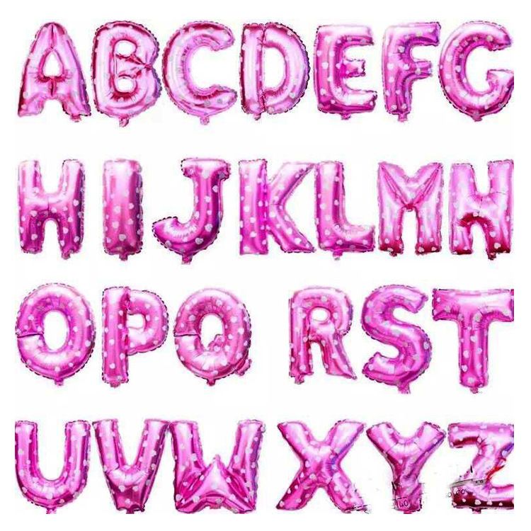 Wholesale China factory price helium foil alphabet letter balloons for party