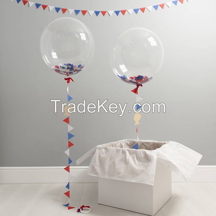 wedding party decorations clear PVC material plastic non latex transparent giant helium balloons