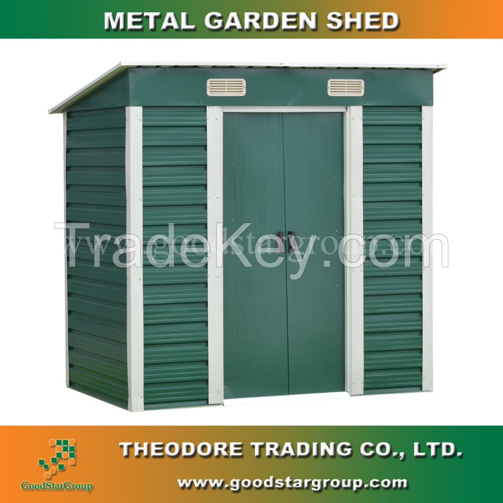 Metal Garden Shed 4x8 ft for tools storage outdoor storage bicycle storage metal building