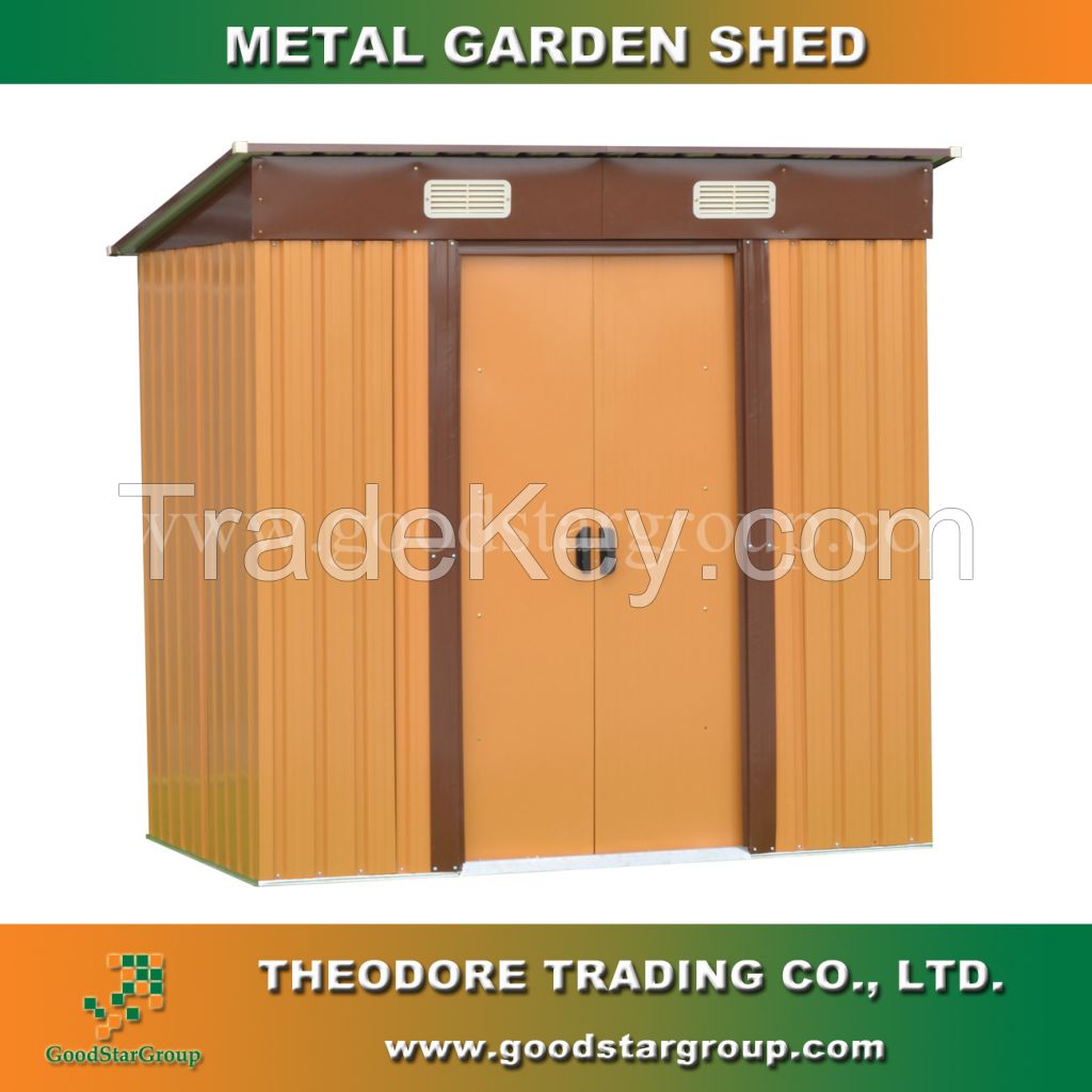 Metal Garden Shed 4x8 ft for tools storage outdoor storage bicycle storage metal building